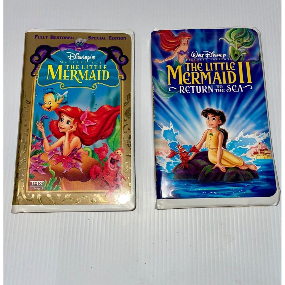 The Little Mermaid I (special edition) AND II Disney VHS Movies